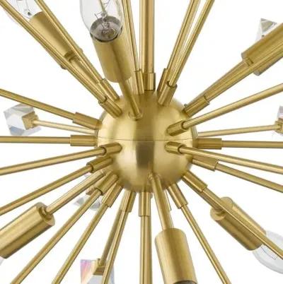 Noa Chandelier - Aged Brass - Gold