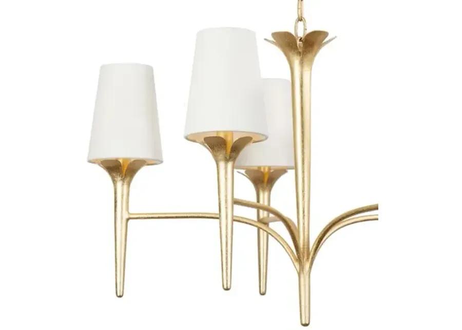 Remy Chandelier - Gold Leaf