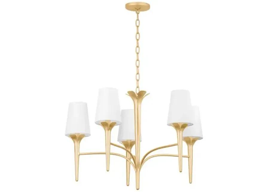 Remy Chandelier - Gold Leaf