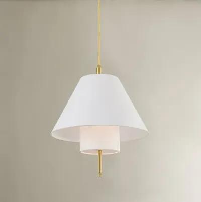 Glenmoore Belgian Linen Pendant - Gold