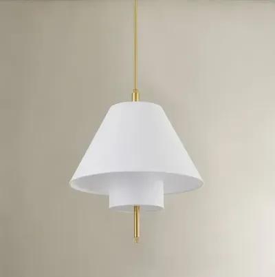 Glenmoore Belgian Linen Pendant - Gold