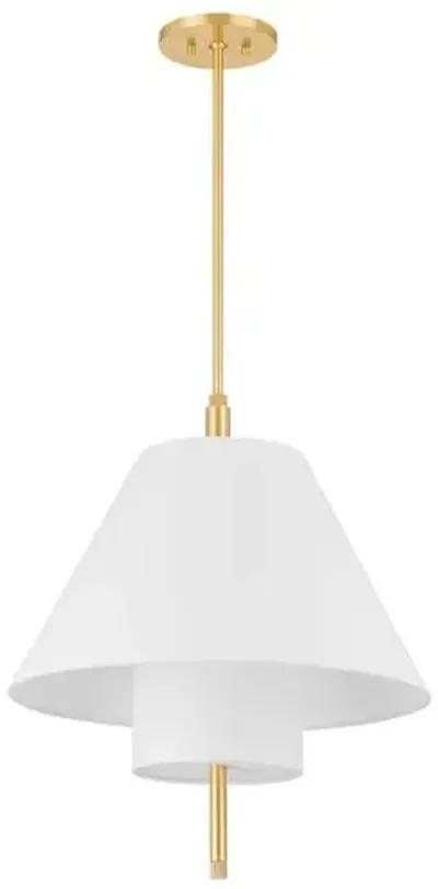 Glenmoore Belgian Linen Pendant - Gold