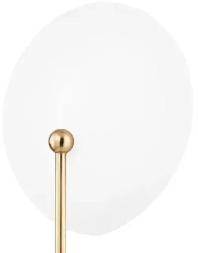 Hattie 17" Wall Sconce - Aged Brass/Textured White - Tali Roth for Mitzi