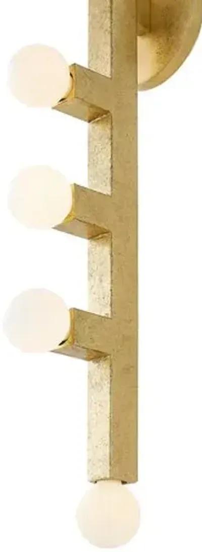 Sutter 21.5" Wall Sconce - Gold