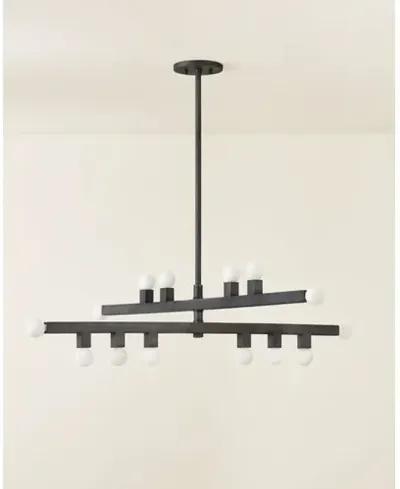 Sutter 10.5" Linear Chandelier - Gray