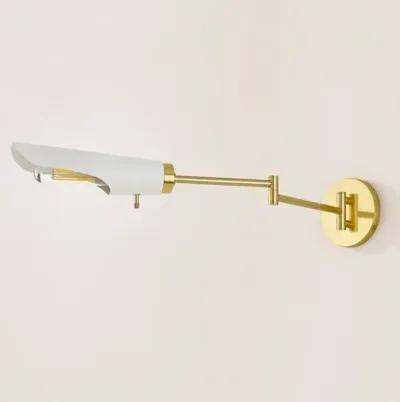 Harperrose 5" Wall Sconce - Aged Brass/Soft White