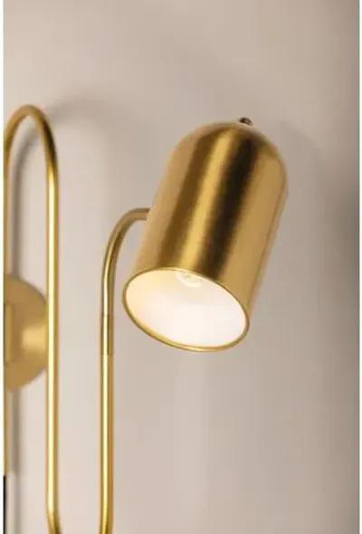 Romee 18" Plug-in Sconce - Aged Brass - Gold