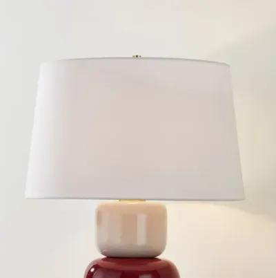 Batya Ceramic Table Lamp - Bordeaux Blush - Zoe Feldman for Mitzi - Pink