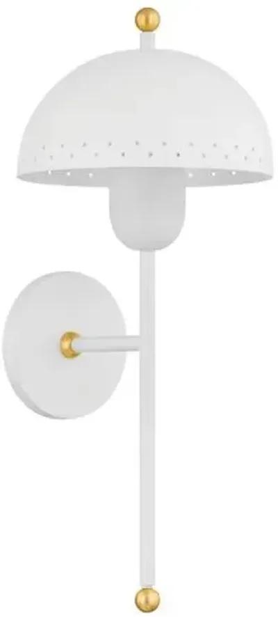 Jojo Wall Sconce - Aged Brass/Soft White - Zoe Feldman for Mitzi