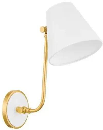 Georgann Wall Sconce - Aged Brass/Soft White - Zoe Feldman for Mitzi