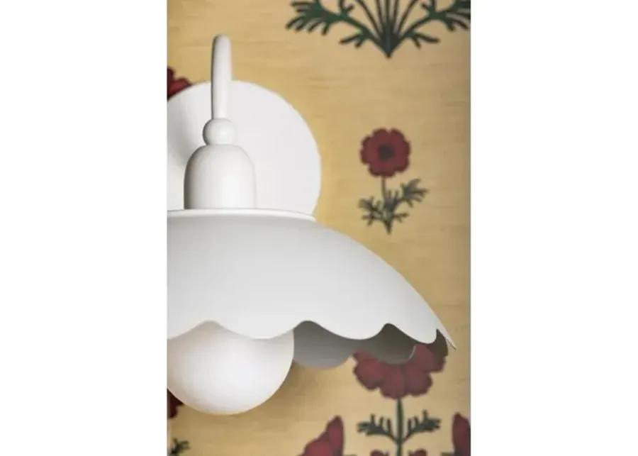 Yael 9" Wall Sconce - Textured White - Zoe Feldman for Mitzi