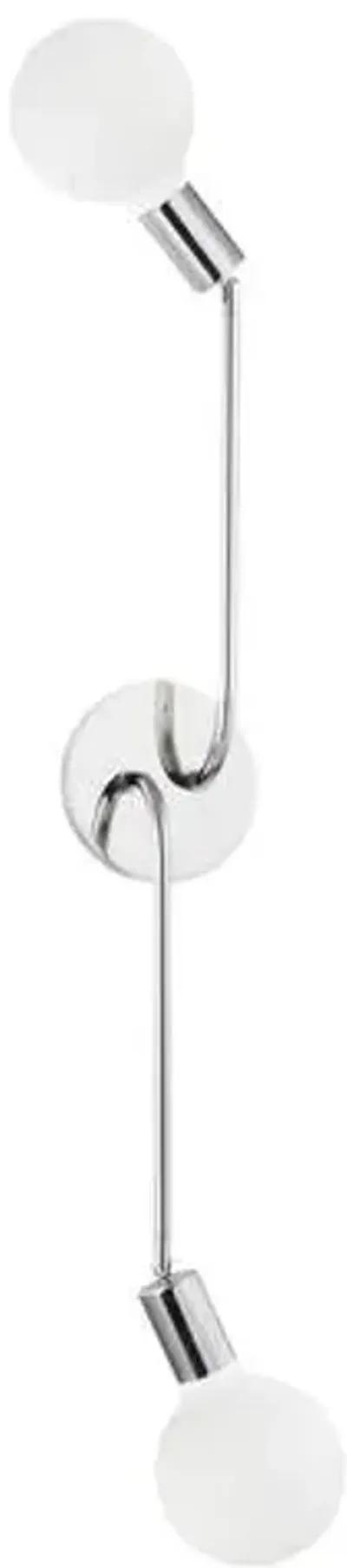 Davina 2-Light Wall Sconce - Silver