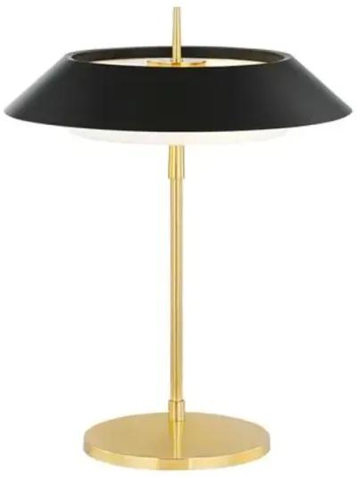 Colsn Table/Desk Lamp - Aged Brass/Soft Black