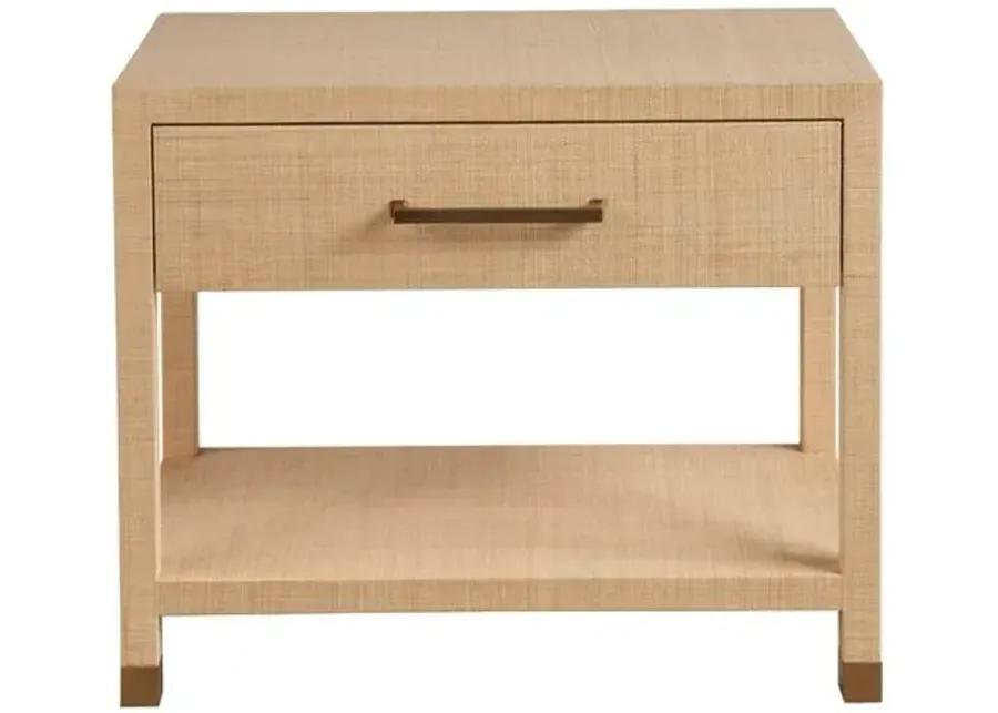 Leah Nightstand - Natural Raffia