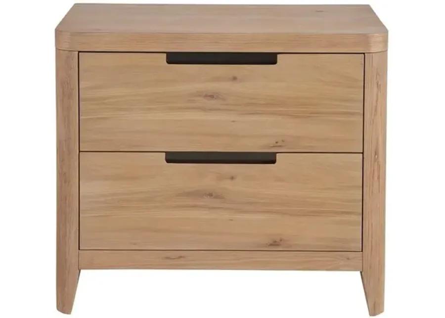 Wrenley 2-Drawer Nightstand - Organic Natural Oak