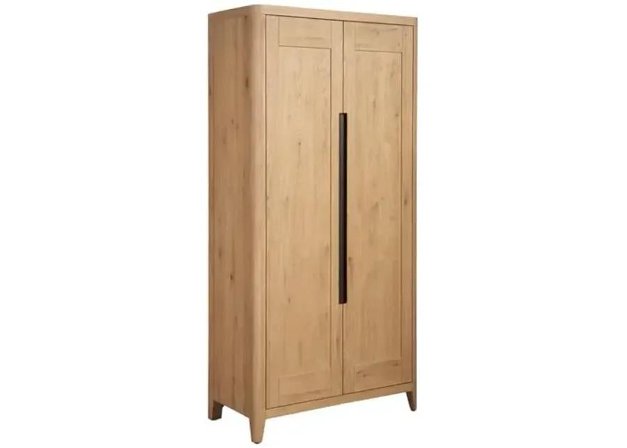 Wrenley Wardrobe - Organic Natural Oak - Brown