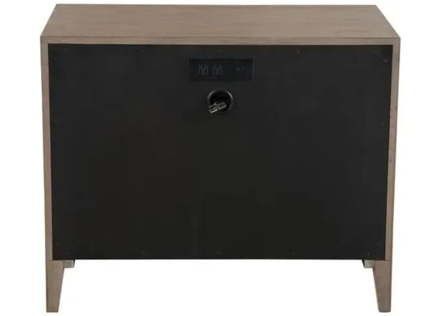 Cove Drawer Nightstand - Gray Oak