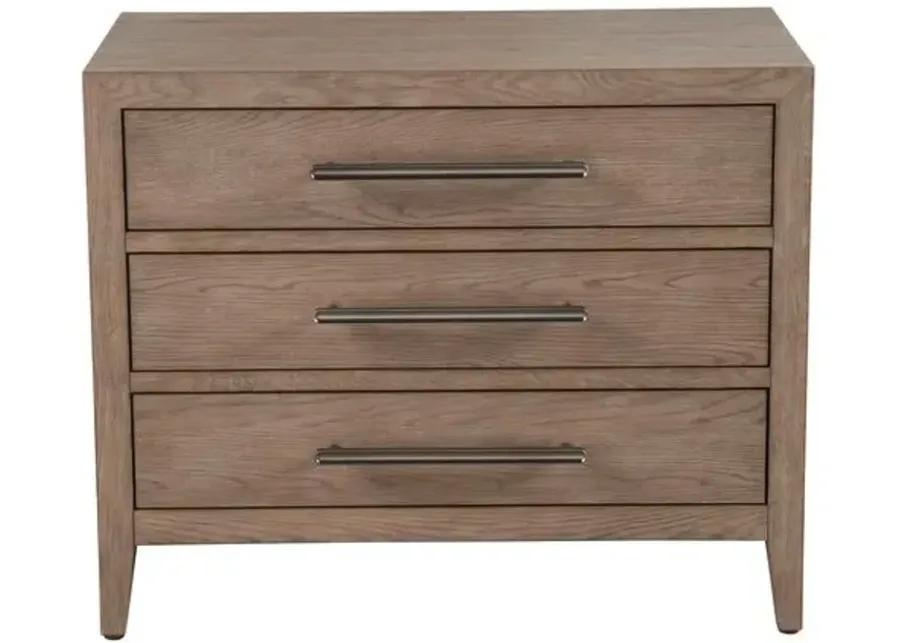 Cove Drawer Nightstand - Gray Oak