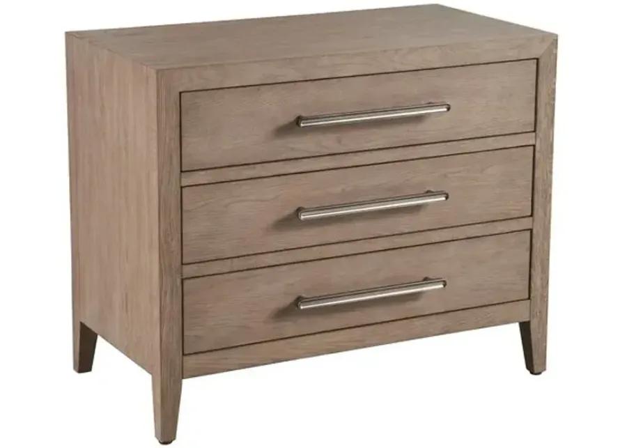 Cove Drawer Nightstand - Gray Oak