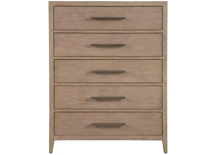 Cove Drawer Chest - Gray Oak