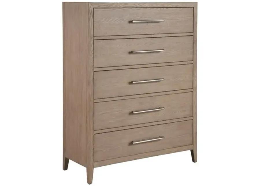 Cove Drawer Chest - Gray Oak