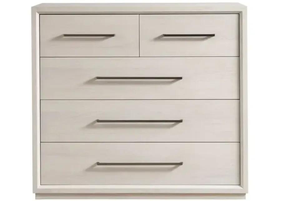 Trixie 5-Drawer Chest - White Oak