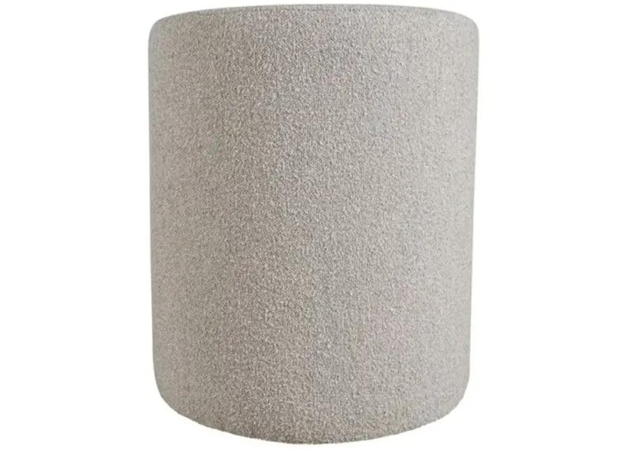 Ross Dining Chair with Casters - Pebble Gray Boucle