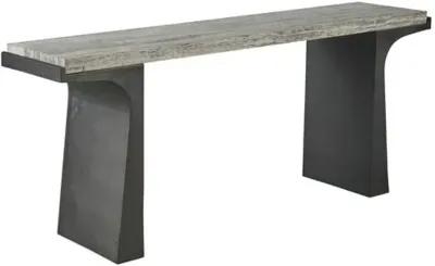 Posey Console Table - White Travertine