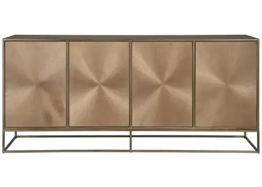 Fusion Credenza - Aged Brass - Gold