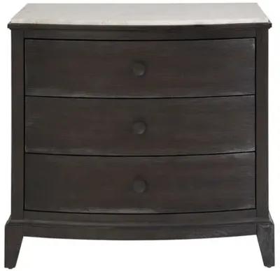 Kyna 3-Drawer Nightstand with Stone Top