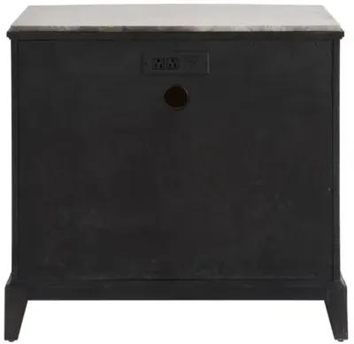 Kyna 3-Drawer Nightstand with Stone Top