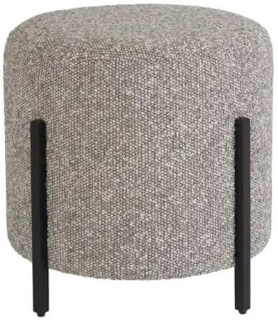 Kyna Pouf - Soft Matte Black/Frost Boucle