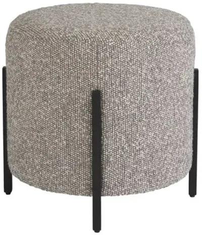 Kyna Pouf - Soft Matte Black/Frost Boucle