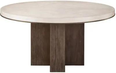 Della 60" Round Dining Table - Silver Fox/Otter Oak