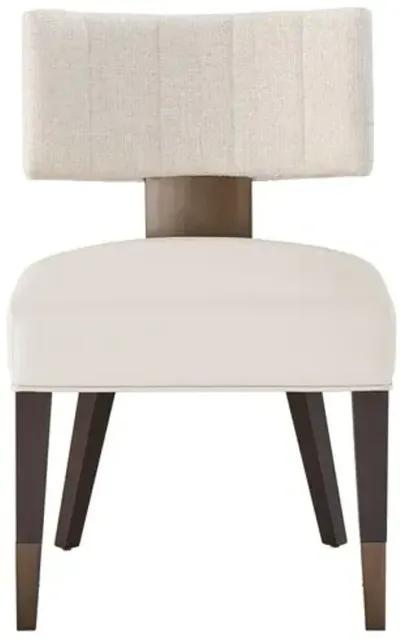 Set of 2 Della Side Chairs - Dark Walnut/Ivory - Brown