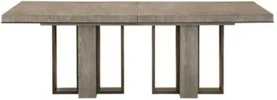 Della Extension Dining Table - Weathered Oak