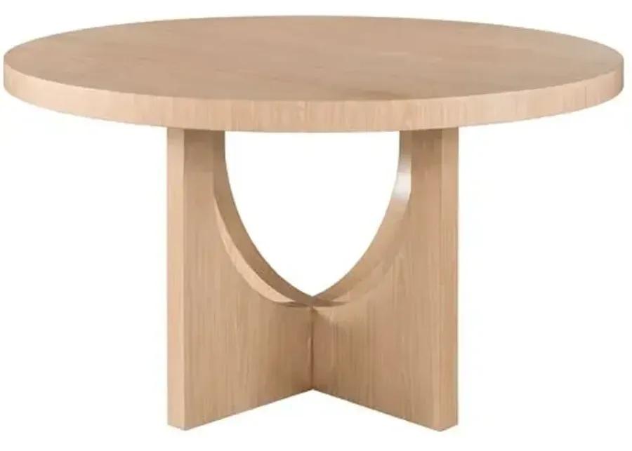 Cassie Round Dining Table - Tech Oak