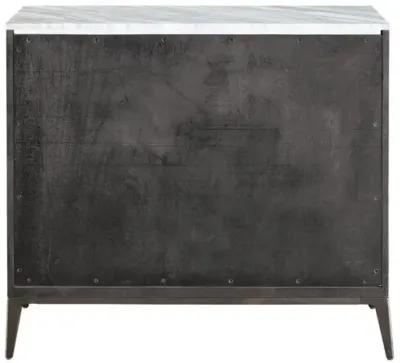 Colson Marble Top Chest - Otter/Bronze - Brown