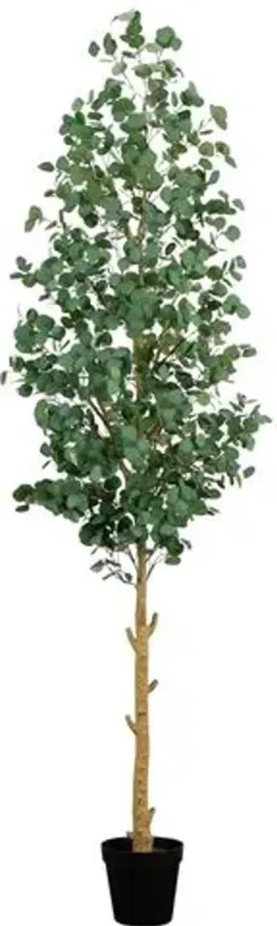 10ft. Artificial Eucalyptus Tree - Green