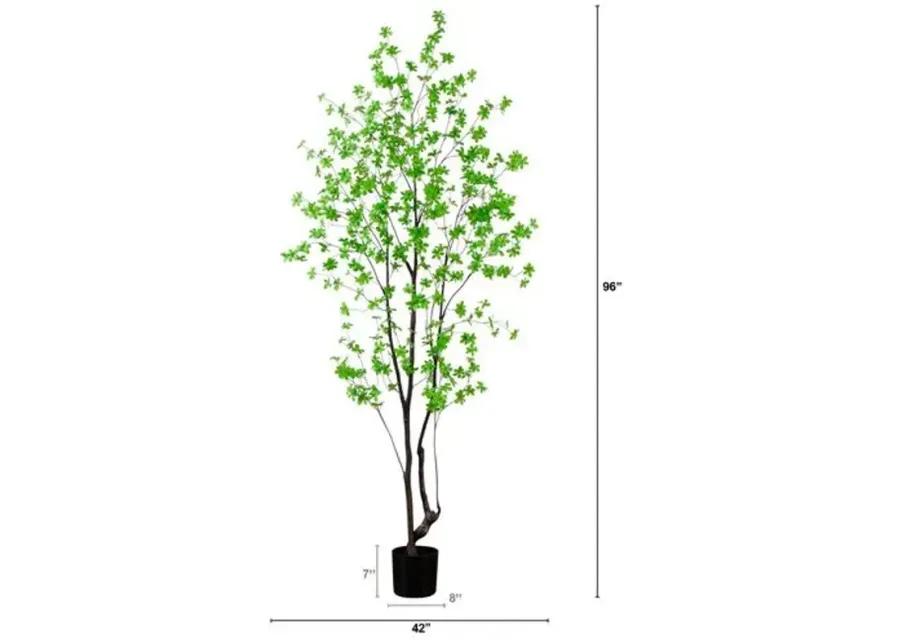 8ft. Artificial Minimalist Enkianthus Tree - Green