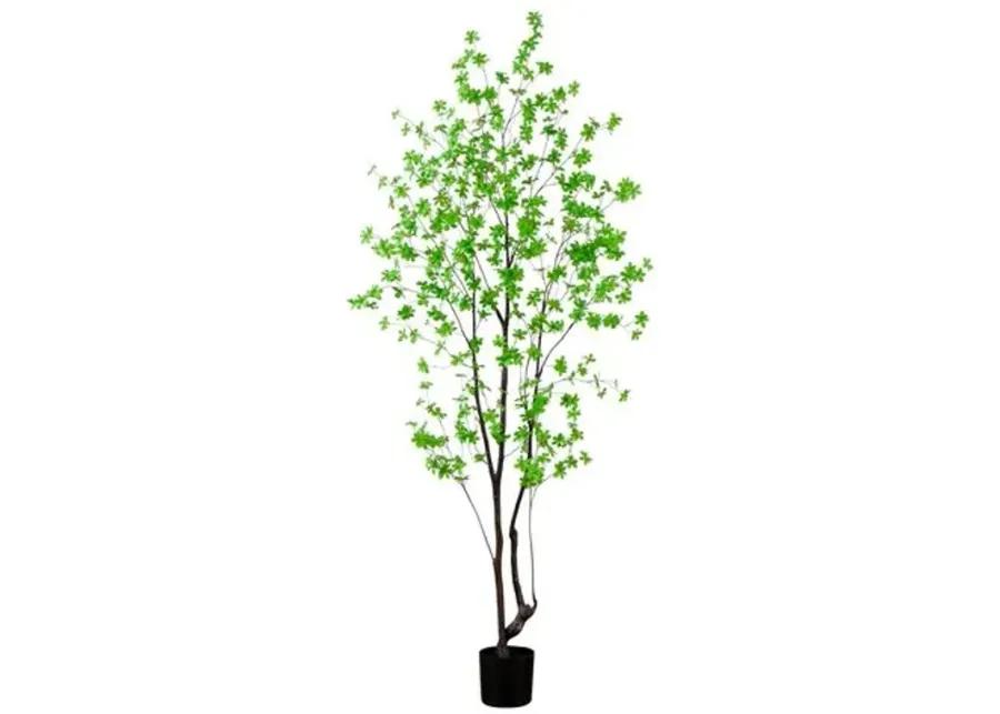 8ft. Artificial Minimalist Enkianthus Tree - Green