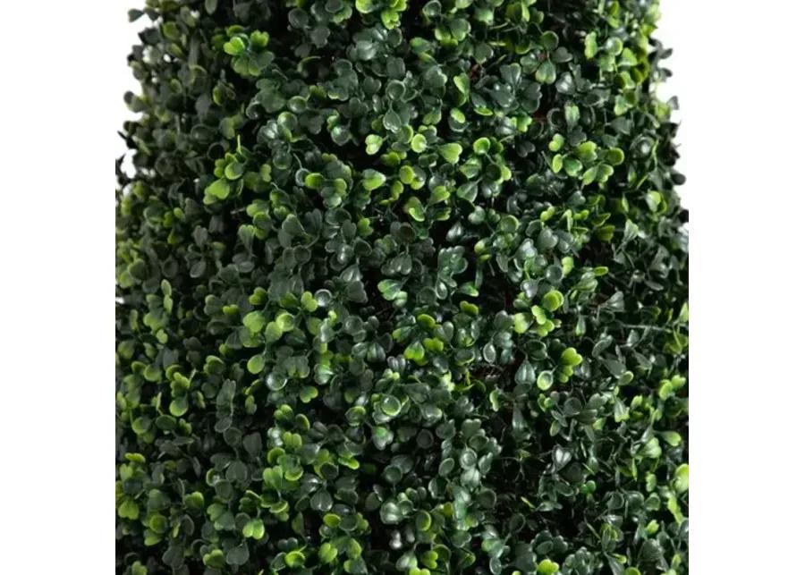 7ft. UV Resistant Artificial Boxwood Topiary Cone Tree - Green