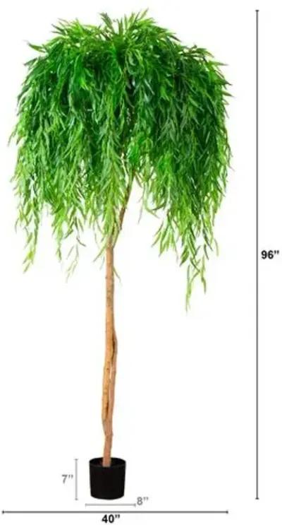 8ft. Willow Artificial Tree - Real Touch - Green