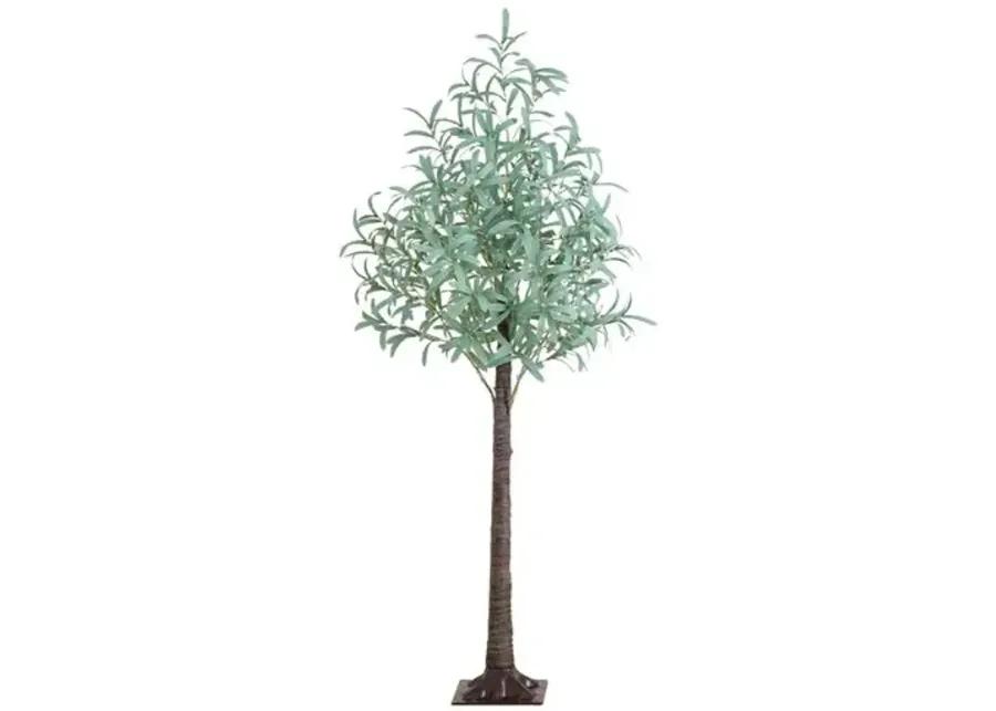 5ft. Lighted Artificial Olive Tree - Green