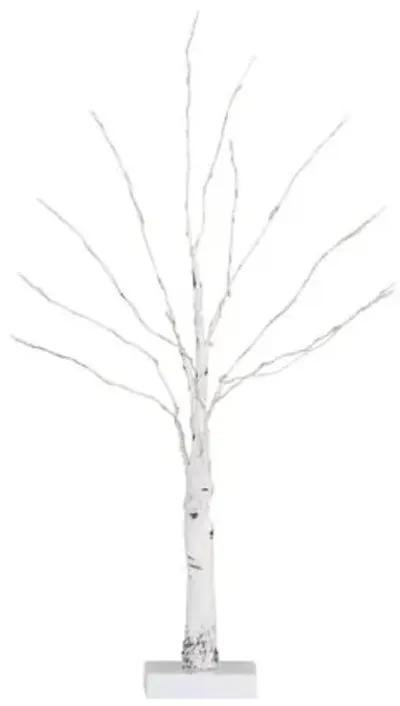 2ft. Pre-Lit Artificial White Birch Tree - Green