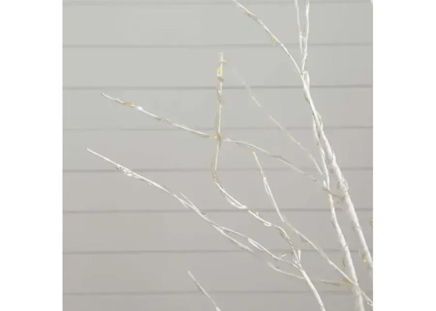 5ft. Pre-Lit Artificial White Birch Tree