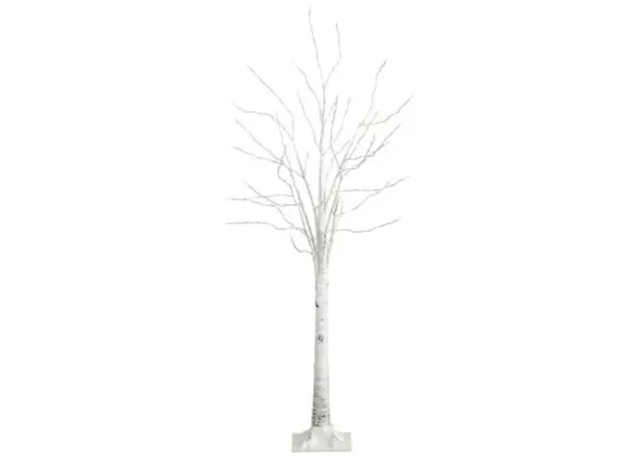 5ft. Pre-Lit Artificial White Birch Tree