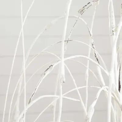 4ft. Pre-Lit Artificial White Weeping Willow Tree