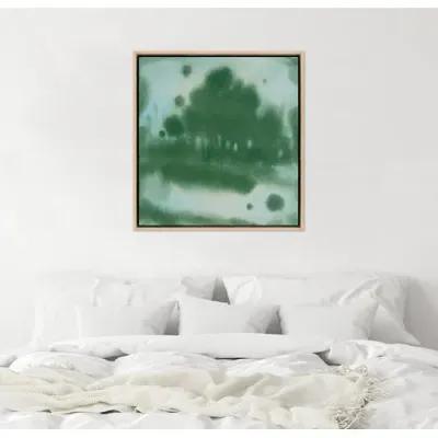 Laura Roebuck - Shady Trees 1 - Framed Canvas - Green