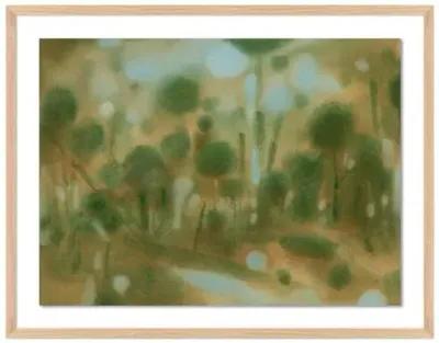 Laura Roebuck Through the Forest 2 Framed Paper - Green